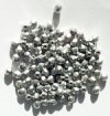 100 4mm Faceted Matte Metallic Silver Firepolish Beads